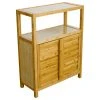 Eccostyle Solid Bamboo Spa Or Bath 2 Door Utility Cabinet - Natural