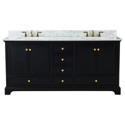 Ancerre Designs Audrey Vanity Set, Black Onyx, 72", Gold Hardware, No Mirror -Kraus Shop f2616e580f15c0d1 4000 w800 h800 b1 p0