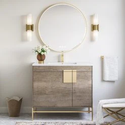 MOD Lockhart Bath Vanity, Taupe, 36", Single Sink, Freestanding -Kraus Shop f30127f703ade7fd 9265 w800 h800 b0 p0