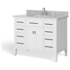 MOD The Fairmont Bathroom Vanity, Single Sink, 42", White, Freestanding -Kraus Shop f38199aa03c74414 3761 w800 h800 b1 p0