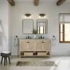 MOD The Kerry Bathroom Vanity, Double Sink, 60", Natural, Freestanding -Kraus Shop f411ec3b03d99bab 7519 w800 h800 b0 p0