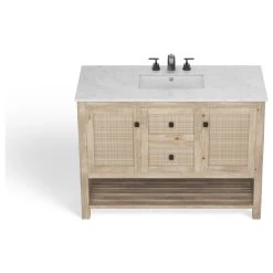 MOD Kerry Bath Vanity, Single Sink, 48", Natural, Freestanding -Kraus Shop f421f16903d0447e 6484 w800 h800 b1 p0