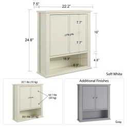 A Design Studio Primrose Wall Cabinet, Soft White 11 A Design Studio Primrose Wall Cabinet, Soft White -Kraus Shop f841dd3f0ddef444 8804 w800 h800 b1 p0