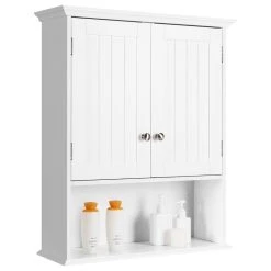 Costway Wall Mount Bathroom Cabinet Storage Organizer Medicine Cabinet Kitchen