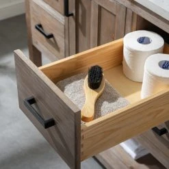 Urban Furnishing Harvey Farmhouse Bathroom Sink Vanity Brown Spruce, 42" -Kraus Shop f9a1a5c30056fd87 5307 w800 h800 b0 p0