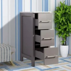 Vanity Art LLC Vanity Art Vanity Cabinet, 12", Gray -Kraus Shop fbd1284801968680 4943 w800 h800 b0 p0