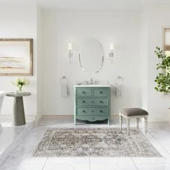 MOD The Clara Bathroom Vanity, Single Sink, 34", Vintage Blue, Freestanding -Kraus Shop fc2190ae03d99144 3244 w800 h800 b0 p0