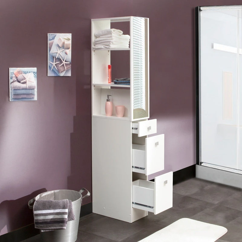 Symbiosis Split Dividing Element For Bathroom, White 5 Symbiosis Split Dividing Element For Bathroom, White - Image 3