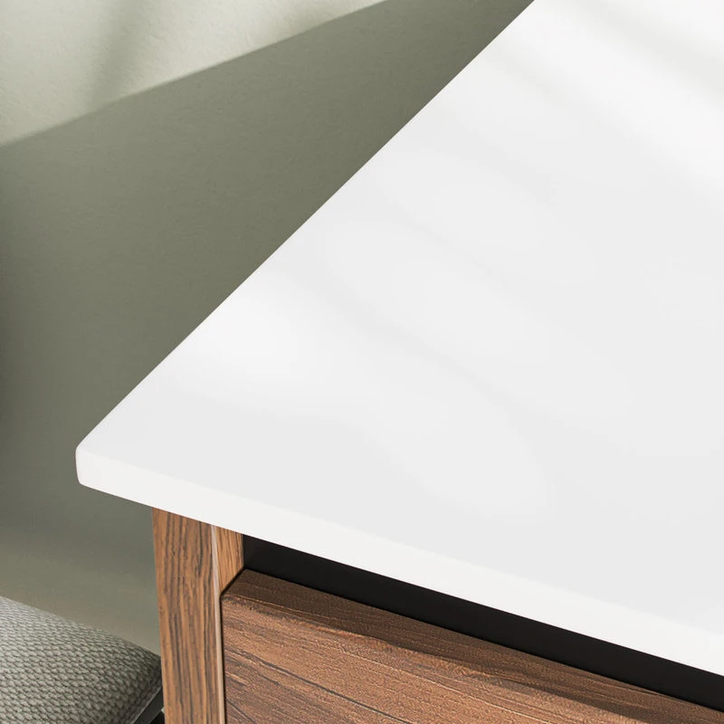 MOD Foundry Bath Vanity, Walnut, 36", Integrated Single Sink, Freestanding 8 MOD Foundry Bath Vanity, Walnut, 36", Integrated Single Sink, Freestanding - Image 6