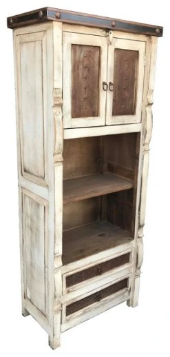Rancho Collection Marshall Linen Cabinet, Vintage White, 36"wx20"dx72"h