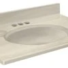 Transolid Cultured Marble 25"x19" Vanity Top, White On Bone -Kraus Shop home design 17