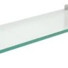 Spancraft Ltd. 4 3/4" X 18" Raven Floating Clear Glass Shelf