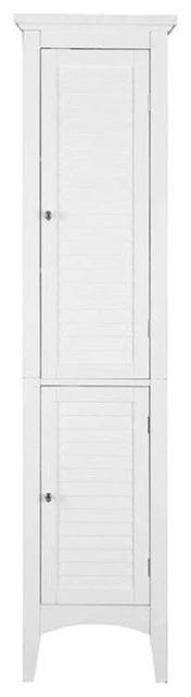 Bowery Hill 2 Door Linen Tower In White