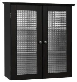 Atlin Designs 2 Door Wall Cabinet In Espresso